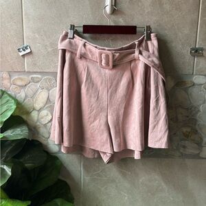 DO+BE Suede Pink Shorts Size M
